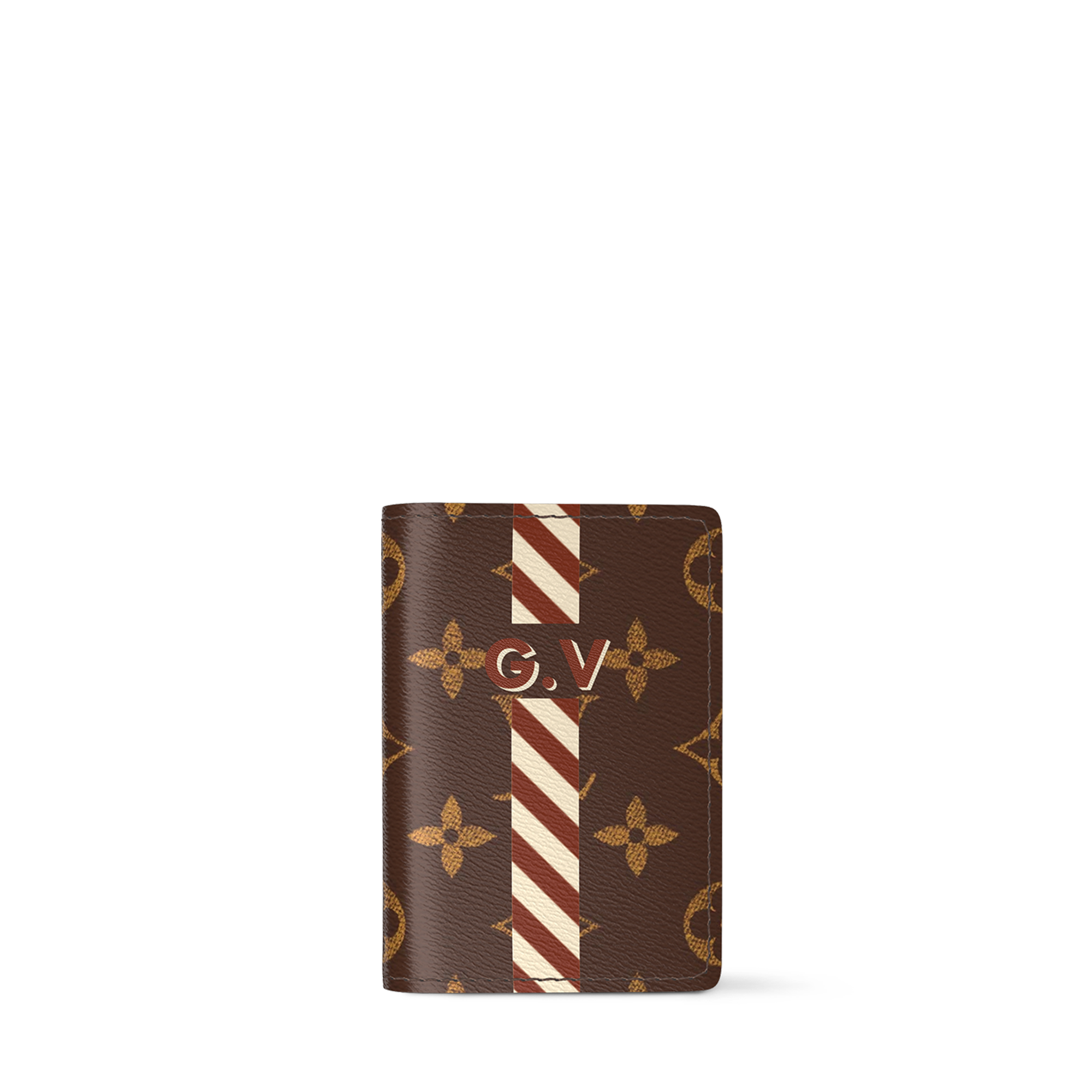 Enveloppe Carte de visite Damier Graphite - Wallets and Small